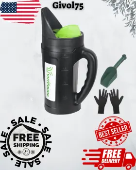 Yhtpouqe 639394133034 New Spreader Seed Fertilizer Hand Ice Melt Handheld Held Grass