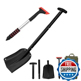 B0fp2g37gs Yiad Dragon Horse Car Shovel Snow Kit Aluminium Collapsible And Extendable Ice Scrapers