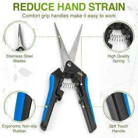 Yieldcropper 086978300045 Hydroponic 2pack Microtip Straight Blade/curved Blade Flower Leaf Trimmer Prunin #2