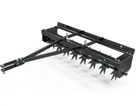 Yintatech 197839823396 32 Inch Lawn Aerator Tow Behind With Universal Hitch Plug Black