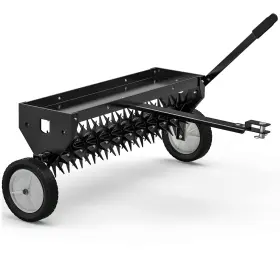 Yitamotor 197839178632 40 Inch Tow Behind Spike Aerator Durable Lawn For Soil Penetra