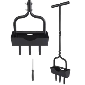 Yivikpe 193499935691 Lawn Aerator Coring Tool With Soil Collector 3 Core Tines Yard Grass Aeratio