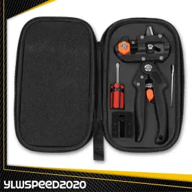 V-04crp0005abk Ylwspeed20 6pcs Garden Tree Grafting Knife Pruner Shear Snip Scissor Cutting Tool Kit Black