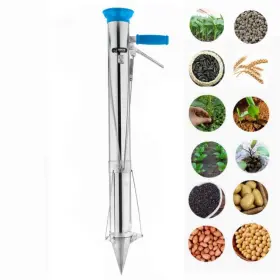 Ymachray 034948230861 Long Handled Bulb Planter Tools And Vegetable Seedling Tool Manual Plant Tran #2