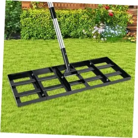Y-001 Yociqeul Lawn Leveling Rake 30 Inch X10 Stainless Steel Leveler With 76 Adjustable