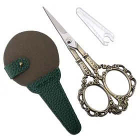 Yg-53 Youguom Knitting Scissors With Case Crochet Threading Sewing Bronze