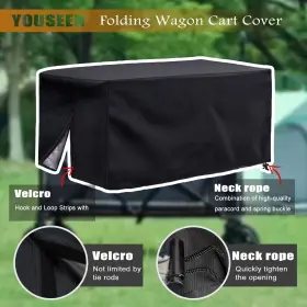 Youseen 925909983206 Folding Wagon Cover For Garden D22 X W38 H20 High Density Waterproo #2