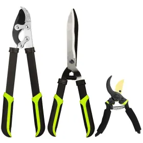 Yrtsh 749243495852 Loppers Hedge Clippers And Pruners Combo Set 3-piece Shears Sharp Tree T