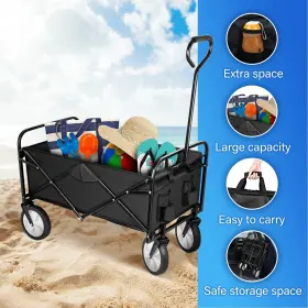 Yssoa 840166221969 Rolling Folding And Collapsible Garden Cart Outdoor Camping Wagon Util #2