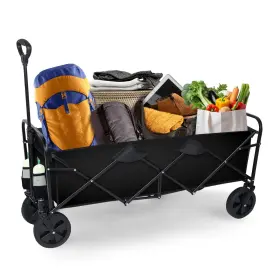 Yssoa 840166255131 Heavy Duty Folding Portable Hand Cart With Removable Canopy 8ftft Wheels Adju