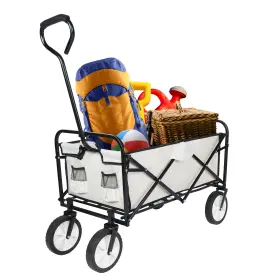 Yssoa 840166267868 Portable Rolling Folding Garden Cart With 360 Degree Swivel Anti-slip Wheels