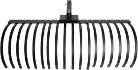 49cscjgp00v0 Yuxiangbbq 17 Pine Straw Rake With 2 Inch Receiver For Lawn Tractors Atvs / Utvs Heavy Steel