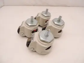 Ac-300 Zambus Set Of 4 Light / Medium Duty Stem Leveling Caster Cart Wheel