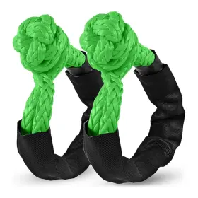 Sam48754 Zamlie 2 Pack Green Soft Shackle 57 000 Lbs Breaking Strength 1/2 Inch X 22 Wit