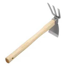 Zaplyte 679209515907 Garden Hoe And Cultivator 15 Inch Steel Tool With Wooden Handle