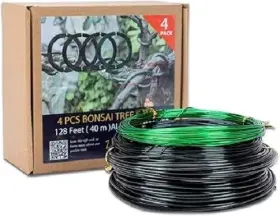 Zelarman 669665170895 Bonsai Training Wire Set Of 4 - Total 128 Feet 32 Each Size 3 1.0mm