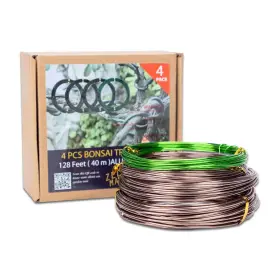Zelarman 669665170901 Bonsai Training Wire Set Of 4 - Total 128 Feet 32 Each Size 3 1.0mm