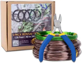 Zelarman Tools 313046471452 Bonsai Training Wire Set Of 4 - Total 128 Feet 32 Each Size 3 Size- 1.0mm