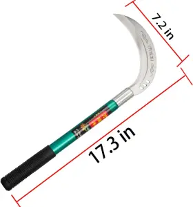 Zelin 744759261236 Steel Grass Sickle Clearing Brush With Carbon Blade #3