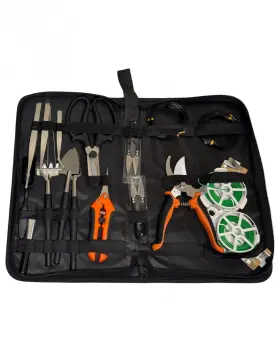 Zg-bns20-or Zen Grove Bonsai Starter Kit 20-piece All-in-one Beginner Set Orange