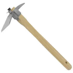 J606 Zenport Planting Hoe 2.5-inch Wide Stainless Steel Blade 3-inch Pick 1
