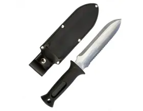 K247 Zenport Soil Knife Zenbori Sheath Depth Measurement Black