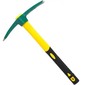Zeonhei 744358792445 Pick Mattock Hoe Heavy Duty Gardening Hand With 15 Inch Shock Absorptio