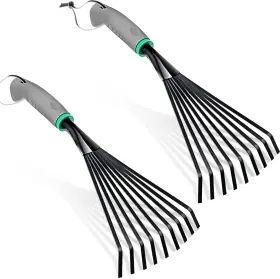 Zhehao 711181504941 2 Pcs Gardening Hand Rake Stainless Steel Tiller Small Garden For Gard