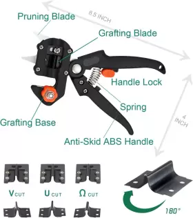 Zhuoyushengshi Company 711181156102 Grafting Tool Pruner Kit Including Replacement Blades Knife #2