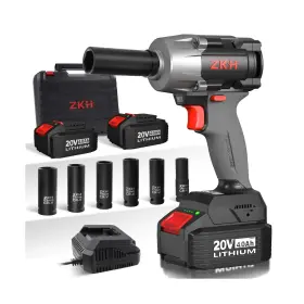 750n.m Zkh Ziw750 Cordless Impact Wrench 1/2 Inch 550 Ft-lbs 20v Brushl... Fast Ship