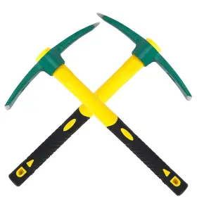 Zoenhou 787823070488 2 Pcs 15-inch Solid Pick Mattock Forged Garden Weeding Hoe Agr