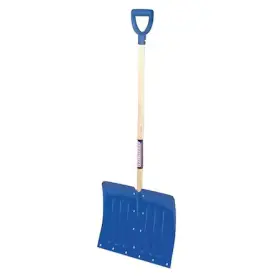 12u487 Zoro Select Snow Shovel 18 In W X Aluminum Blade 36 L Wood Handle