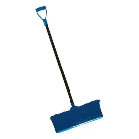 21ad02 Zoro Select Snow Shovel 22 1/4 In W X Aluminum Plastic Blade 45 L Steel Handle