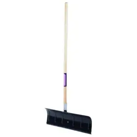 6yu37 Zoro Select Snow Shovel 49 1/2 In Wood Straight Handle Carbon Steel