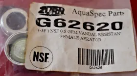 G62620 Zurn Vandal Resistant Female Aerator 0.5 Gpm