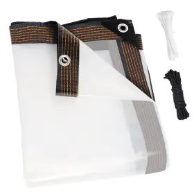 Tarps-03 Zyp 13x16 Ft Heavy Duty Clear Waterproof Tarps Outdoor Garden Rainproof Cover