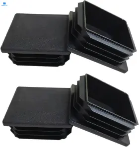 Zyyc 765736529590 4 Pack 2ftft Inch End Cap Square Tubing Black Plastic Plug Post 2