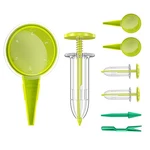 Gostur 8 Pack Sowing Dispenser Seeder Sower Planter Set, Handheld Green. Fixed Price $11.94.