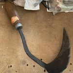 Wang Brand Old Hand Sickle (a Monster) 6IN W, 11L. Fixed Price $35.00.