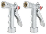 Fiskars Gilmour 805642-1011 Mid Size Metal Pistol Garden Hose Nozzles Pack. Fixed Price $26.93.