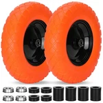 Wheelbarrow Tires 16 Inches 4.80/4.00-8 Solid Bearings Universal Fit Pontuss. Fixed Price $89.99.