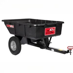 Utility Cart 10 Cu.ft. 650LB Heavy Duty Tow Behind Poly Dump Brinly Hitch. Fixed Price $540.99.