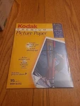 Kodak Premium High Gloss 8.5 X 11 Picture Paper For Ink Jet Prints - 15 Sheets. Fixed Price $8.69.