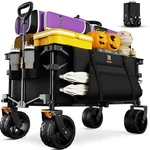 Navatiee Big Wheels Collapsible Wagon Cart Foldable, Heavy Duty Beach W.... Fixed Price $191.42.