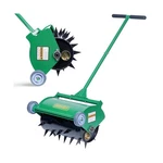 Rolling Lawn Aerator, Heavy Duty Push Spike Aeration Tool Up 55 Lbs, Manua.... Fixed Price $199.28.