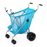 Seina Steel-framed Collapsible Beach Sand Cruiser, Blue (open Box). Fixed Price $46.16.