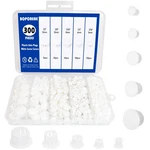 Boporeae 300 5 Plastic Sizes, WHITE((3/16 -1/2 Pcs),. Fixed Price $19.14.