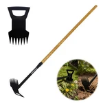 60" Wooden Handle 2 1 Uprooting TOOL,7-TINE Garden Hoe For Weeding,weed Re.... Fixed Price $63.93.