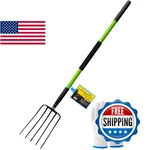 Forcolid Pitch FORK-57 Inch 5-TINE Steel Garden Heavy Duty, Mulch With Cush. Fixed Price $60.78.