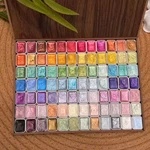 84 Glitter Watercolor Set - Professional Wooden Box Art Paints. Fixed Price $13.99.